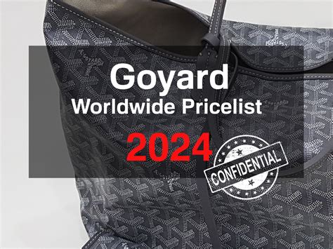 goyard insert bag|goyard price list paris.